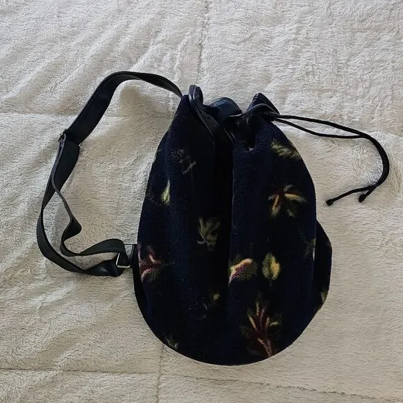 Floral Blue Drawstring Women's Bag. Excellent Condition! - Picture 2 of 5